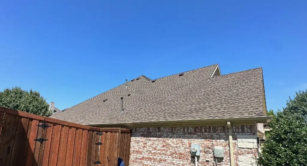 Completed roof replacement project in Harlingen